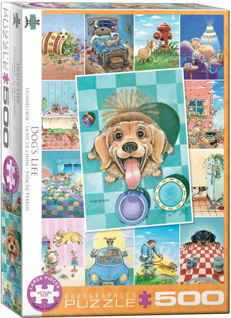 Eurographics Puzzle 500 Teile - Dog&#039;s Life - von Eurographics