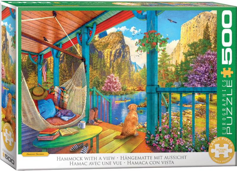 Eurographics Puzzle 500 Teile - Hammock with a View - von Eurographics