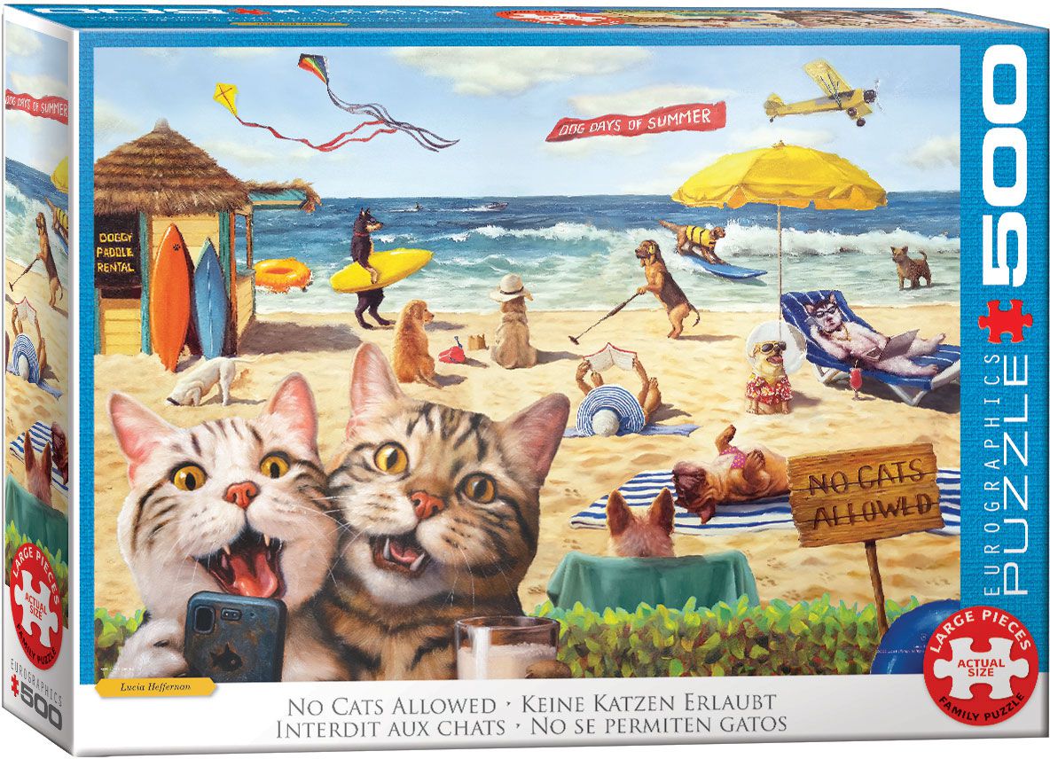 Eurographics Puzzle 500 Teile - No Cats Allowed - von Eurographics