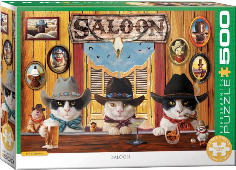 Eurographics Puzzle 500 Teile – Saloon (Lucia Heffernan) - von Eurographics