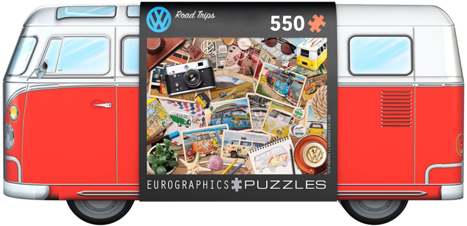 Eurographics Puzzle 550 Teile - VW Road Trips in Puzzledose  - von Eurographics