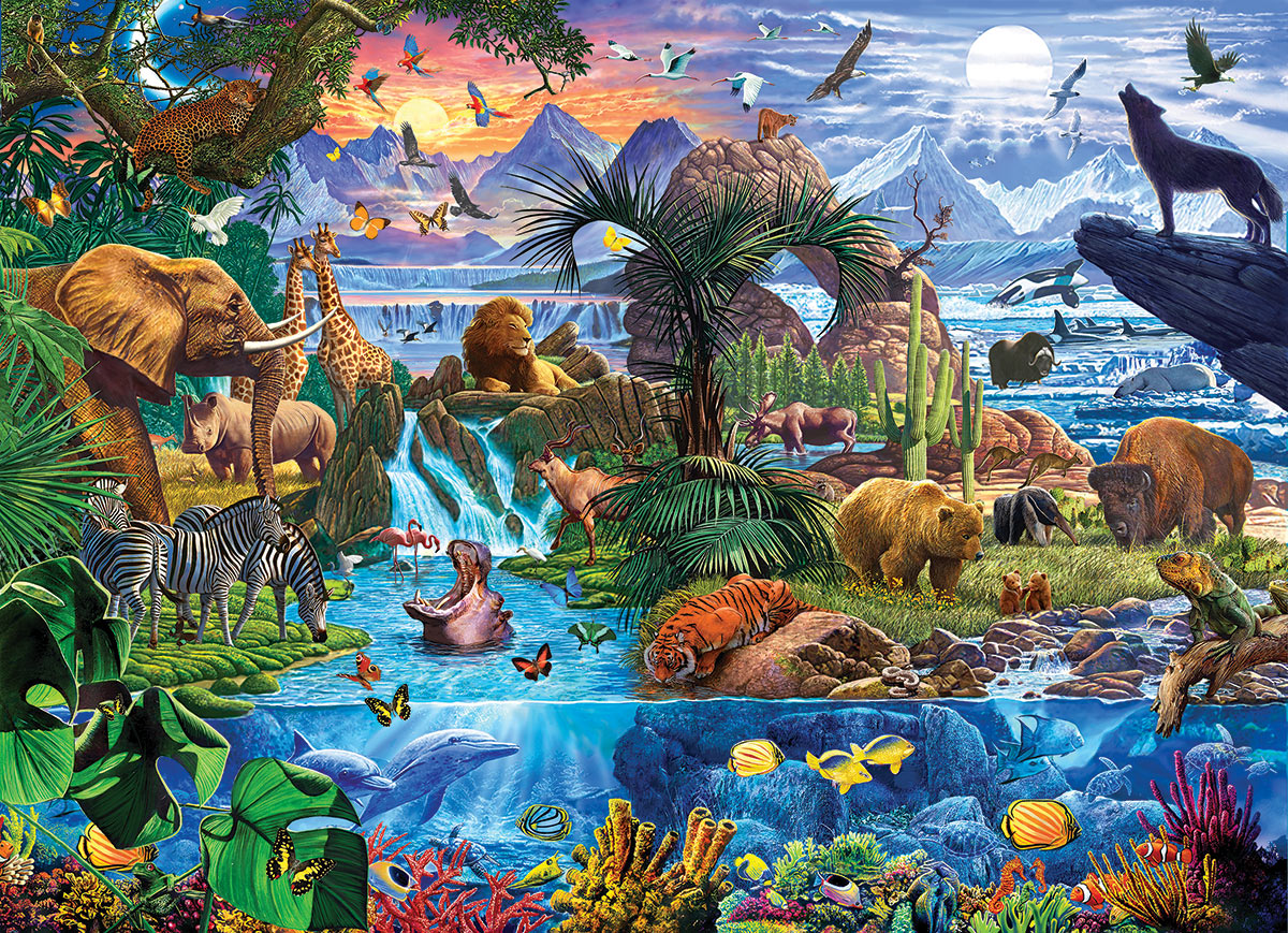 Eurographics Tiere der Welt 5000 Teile Puzzle Eurographics-8520-5881 von Eurographics