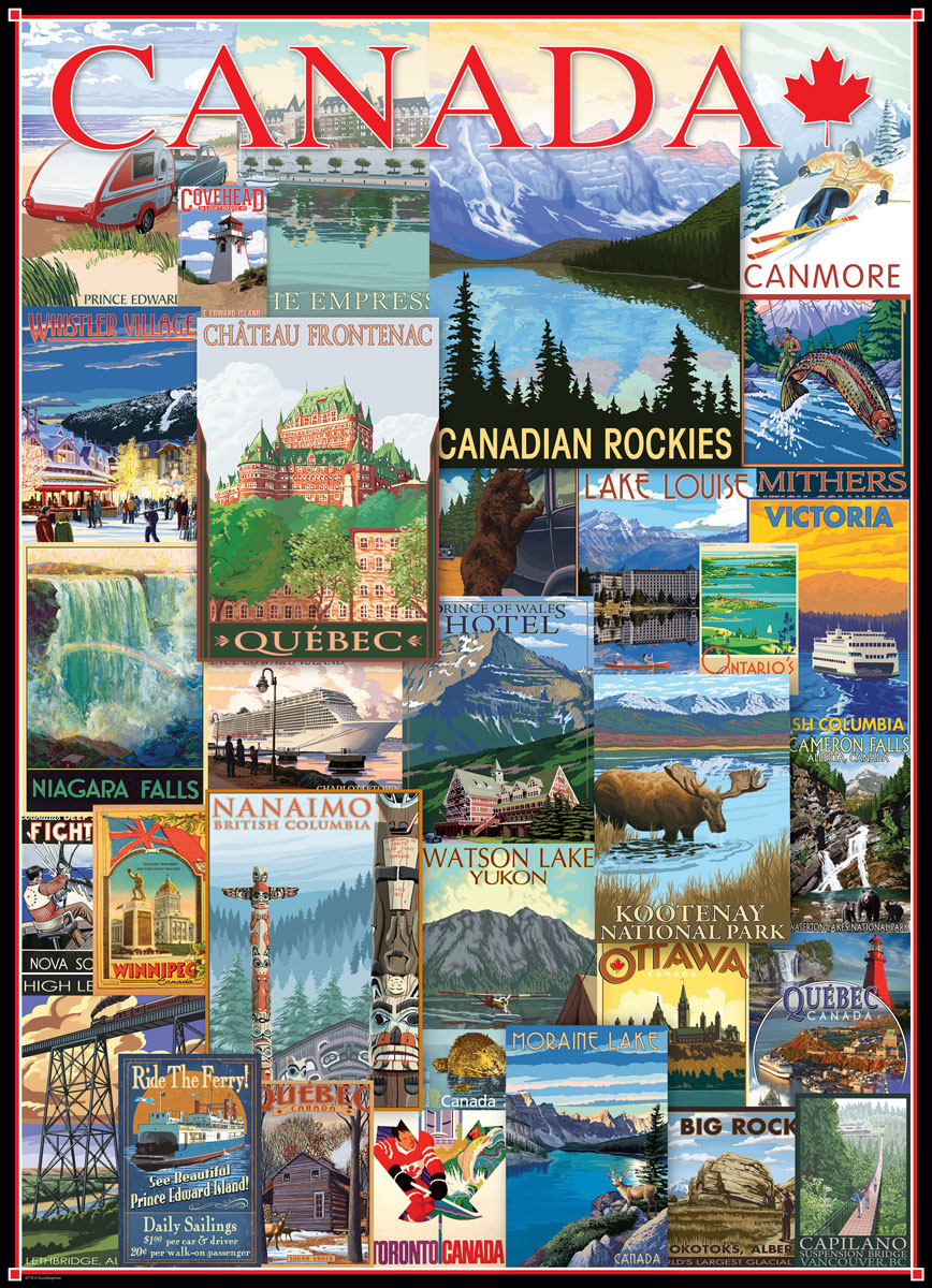 Eurographics Travel Canada Vintage Posters 1000 Teile Puzzle Eurographics-6000-0778 Eurographics Travel Canada Vintage Posters 1000 Teile Puzzle Eurographics-6000-0778 von Eurographics