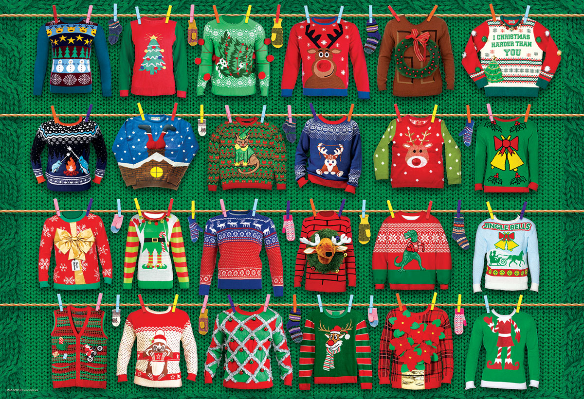 Eurographics Ugly Christmas Sweaters Tin 550 Teile Puzzle Eurographics-8551-5662 von Eurographics