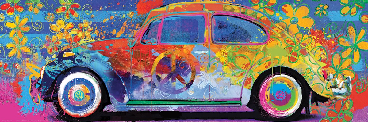Eurographics VW Beetle - Splash Pano 1000 Teile Puzzle Eurographics-6010-5441 von Eurographics