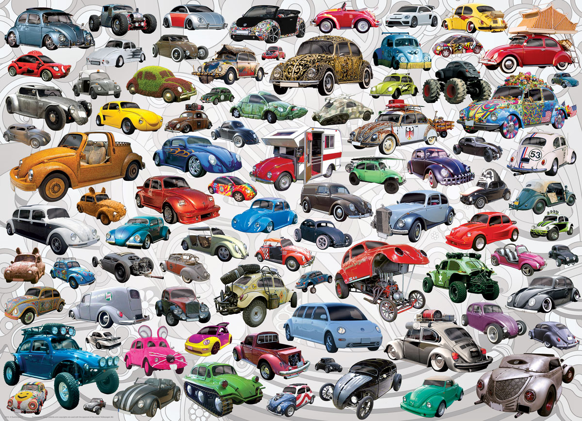 Eurographics VW Beetle - Welcher ist dein Käfer? 1000 Teile Puzzle Eurographics-6000-0815 von Eurographics