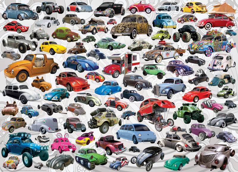 Eurographics VW Beetle - Welcher ist dein Käfer? 1000 Teile Puzzle Eurographics-6000-0815 von Eurographics