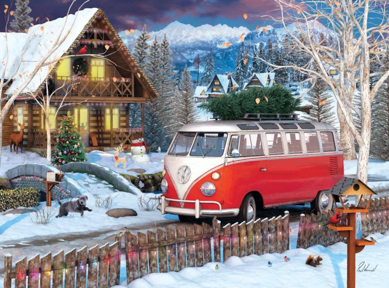 Eurographics VW Christmas Bus Tin 550 Teile Puzzle Eurographics-8551-5664 Eurographics VW Christmas Bus Tin 550 Teile Puzzle Eurographics-8551-5664 von Eurographics