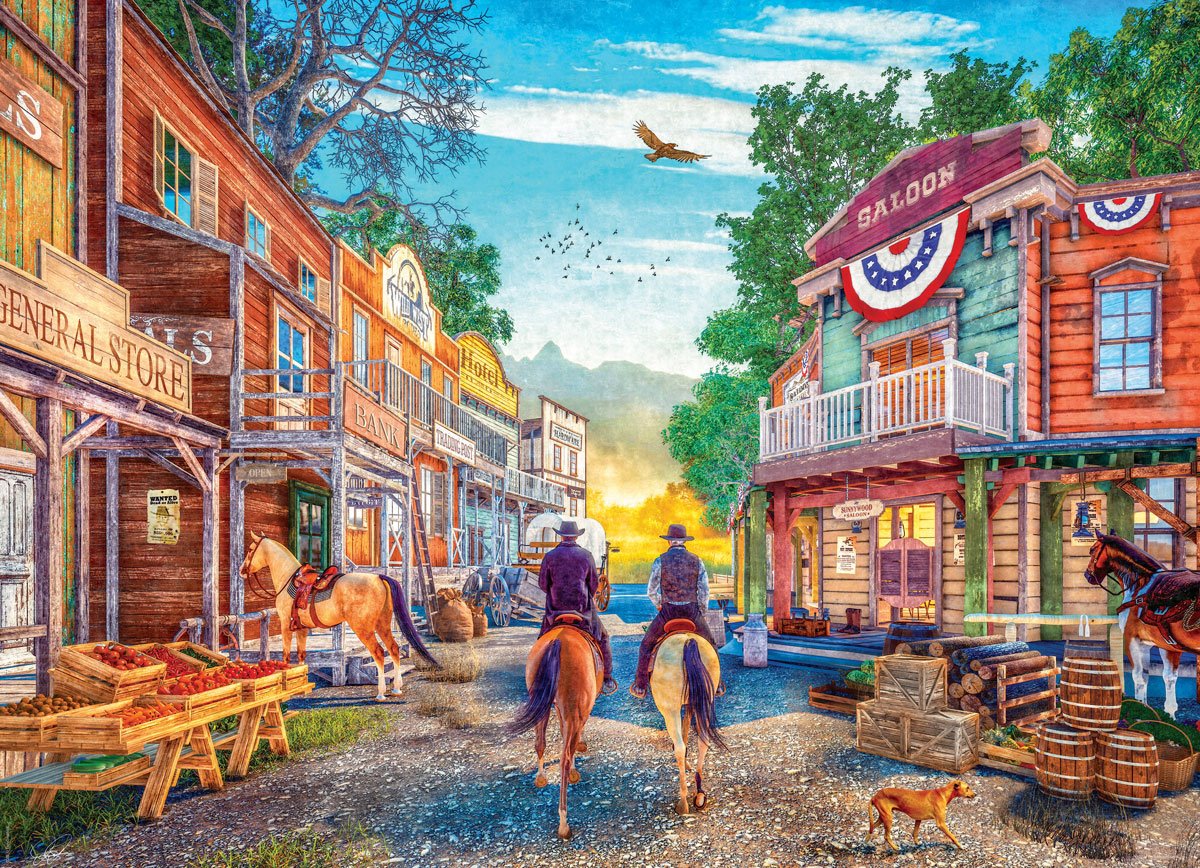 Eurographics Wildweststadt 1000 Teile Puzzle Eurographics-6000-6028 von Eurographics