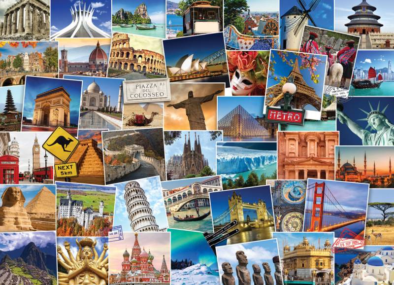 Eurographics World Globetrotter 1000 Teile Puzzle Eurographics-6000-0751 von Eurographics
