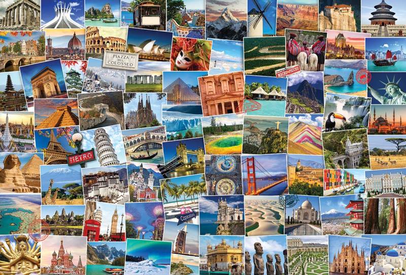 Eurographics World Globetrotter 2000 Teile Puzzle Eurographics-8220-5480 von Eurographics