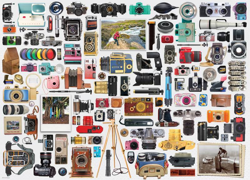 Eurographics World of Cameras 1000 Teile Puzzle Eurographics-6000-5627 von Eurographics