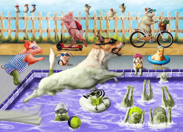 Eurographics XXL Teile - Verrückte Poolparty von Lucia Heffer 500 Teile Puzzle Eurographics-6500-5878 Eurographics XXL Teile - Verrückte Poolparty von Lucia Heffer 500 Teile Puzzle Eurographics-6500-5878 von Eurographics