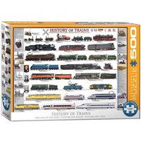 Family Puzzle 500 Teile - Oversize - History of Trains von Eurographics