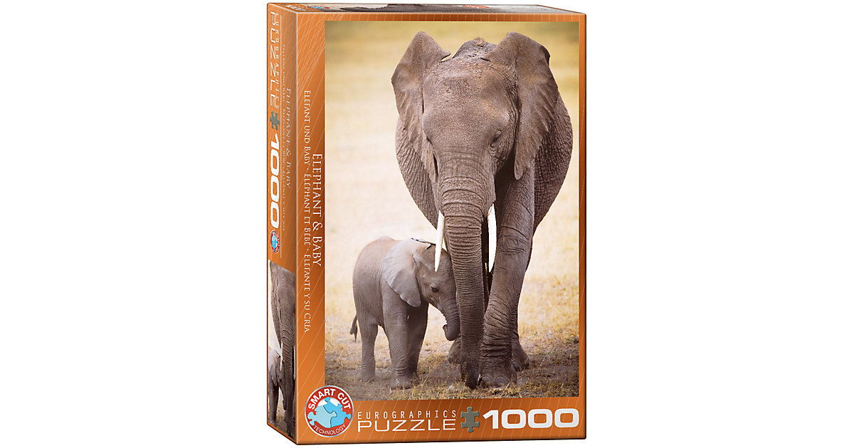 Puzzle 1000 Teile-Elephant & Baby Puzzle 1000 Teile-Elephant & Baby von Eurographics