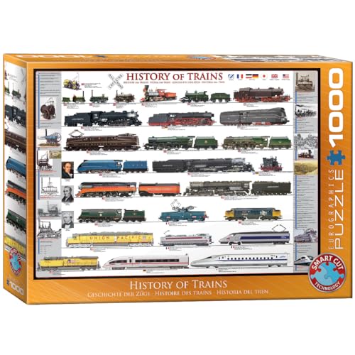EuroGraphics EG60000251 Puzzle Geschichte der Züge, mehrfarbig von EuroGraphics