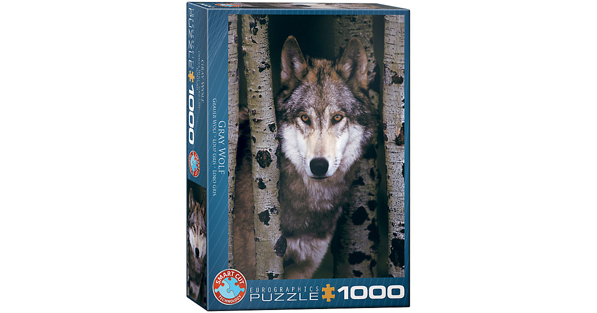 Puzzle 1000 Teile-Gray Wolf von Eurographics
