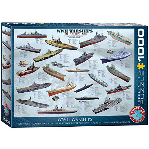 Eurographics 1000 Teile - Kriegsschiffe 2. Weltkriegs, 6000-0133, Mehrfarbig Eurographics 1000 Teile - Kriegsschiffe 2. Weltkriegs, 6000-0133, Mehrfarbig von EuroGraphics