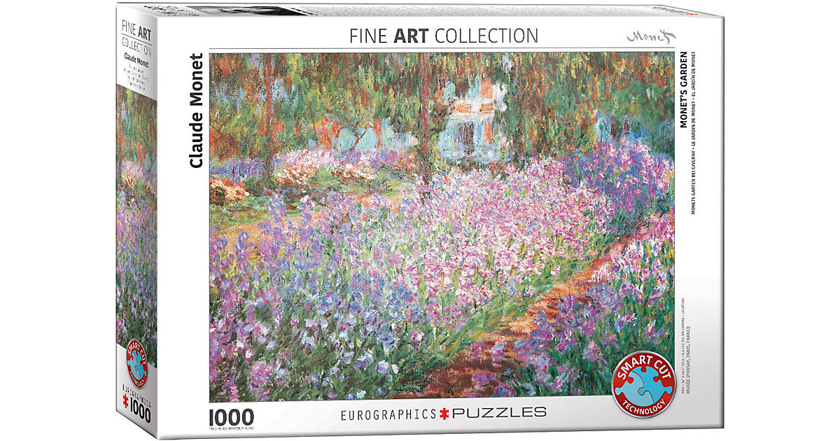 Puzzle 1000 Teile-Monets Garten bei Giverny von Eurographics