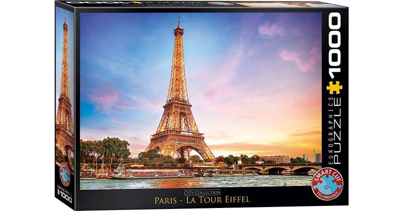 Puzzle 1000 Teile-Paris Eiffelturm von Eurographics