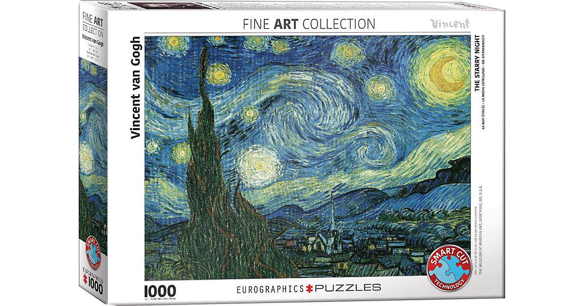 Puzzle 1000 Teile-Sternennacht Vincent van Gogh Puzzle 1000 Teile-Sternennacht Vincent van Gogh von Eurographics