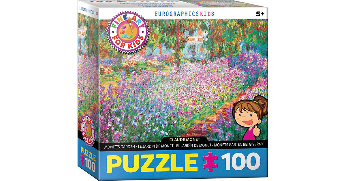 Puzzle Monets Garten, 100 Teile von Eurographics