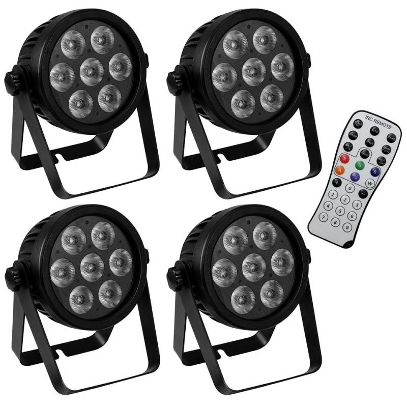 Eurolite LED 4C-7 Silent Slim Spot 4pack LED-Leuchte von Eurolite