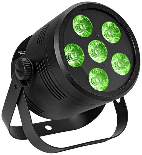 Eurolite Silent Par 6 QCL Floor LED-PAR-Scheinwerfer Anzahl LEDs (Details): 8 8W Schwarz von Eurolite