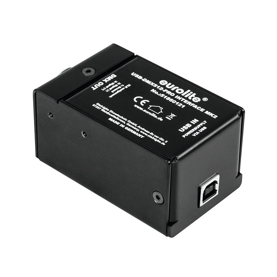 Eurolite USB-DMX512-PRO Interface MK 2 Steuerungs-Software Eurolite USB-DMX512-PRO Interface MK 2 Steuerungs-Software von Eurolite