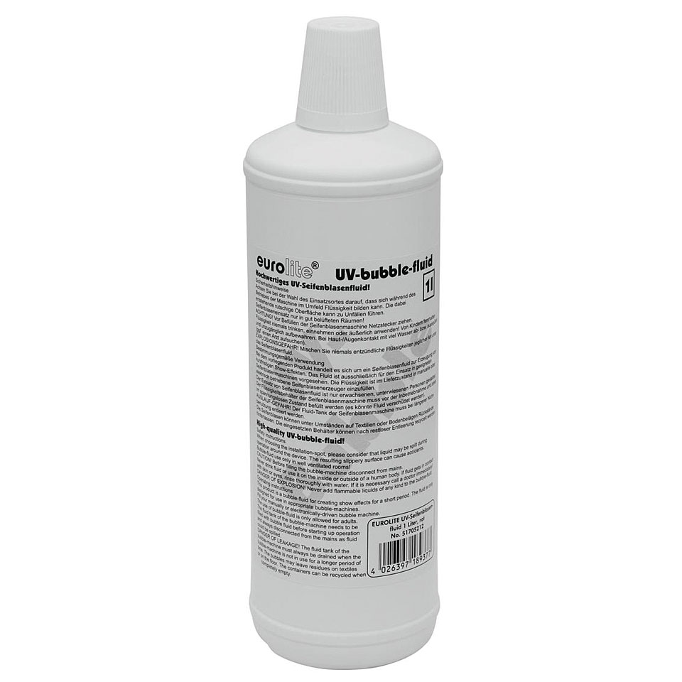 Eurolite UV-Bubble Fluid 1l red Fluid Eurolite UV-Bubble Fluid 1l red Fluid von Eurolite