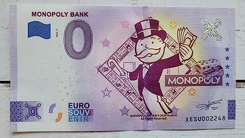 0-Euro-Schein Monopoly - Null Euro Souvenirschein orignielles Geschenk oder für Sammler von Eurosouvenir