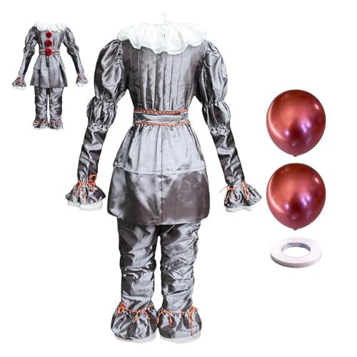 Euyehn Halloween Pennywises Kostüm Erwachsene, Zirkus Halloween Horror Kostüm, Halloween Cosplay Gruselige Clowns Outfit, Gruseliges Cl-own Halloween Kostüm, Cosplay Outfit Komplettes Set Euyehn Halloween Pennywises Kostüm Erwachsene, Zirkus Halloween Horror Kostüm, Halloween Cosplay Gruselige Clowns Outfit, Gruseliges Cl-own Halloween Kostüm, Cosplay Outfit Komplettes Set von Euyehn