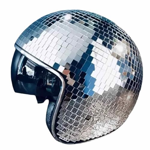 Euyehn -Helm, Disco-Kappe mit einziehbarem Sonnenschutz, Glitzer-Spiegelball-Helm, Disco-Party-Helm, Hut für DJ-Club, Bühnenparty, Hochzeit, Urlaub Euyehn -Helm, Disco-Kappe mit einziehbarem Sonnenschutz, Glitzer-Spiegelball-Helm, Disco-Party-Helm, Hut für DJ-Club, Bühnenparty, Hochzeit, Urlaub von Euyehn
