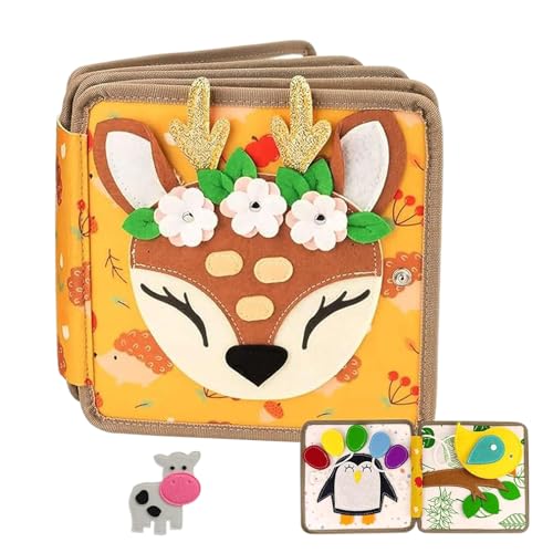 Euyehn Kids Beschäftigungsspielzeug - Sinnes-Spielzeug Aus Filz,Sinnesaktivität Für Kinder 1-3 Jahre Im Kinderzimmer Wohnzimmer Unterwegs Babybett Euyehn Kids Beschäftigungsspielzeug - Sinnes-Spielzeug Aus Filz,Sinnesaktivität Für Kinder 1-3 Jahre Im Kinderzimmer Wohnzimmer Unterwegs Babybett von Euyehn