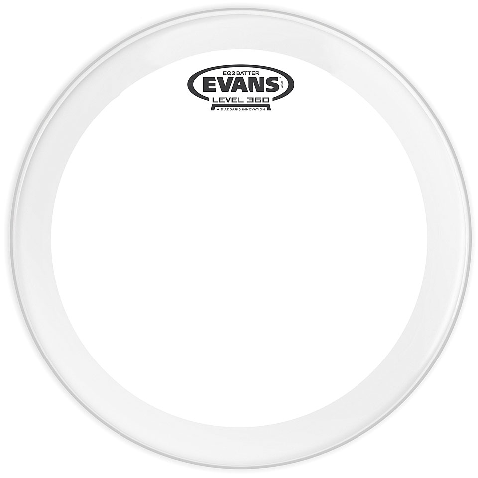 Evans EQ-2 Clear 24" Bass Drum Head Bass-Drum-Fell von Evans