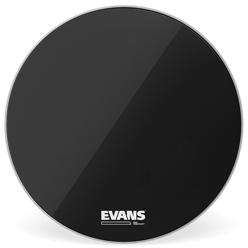 Evans EQ-3 Black 18" No Port Bass Drum Reso Head Bass-Drum-Fell von Evans