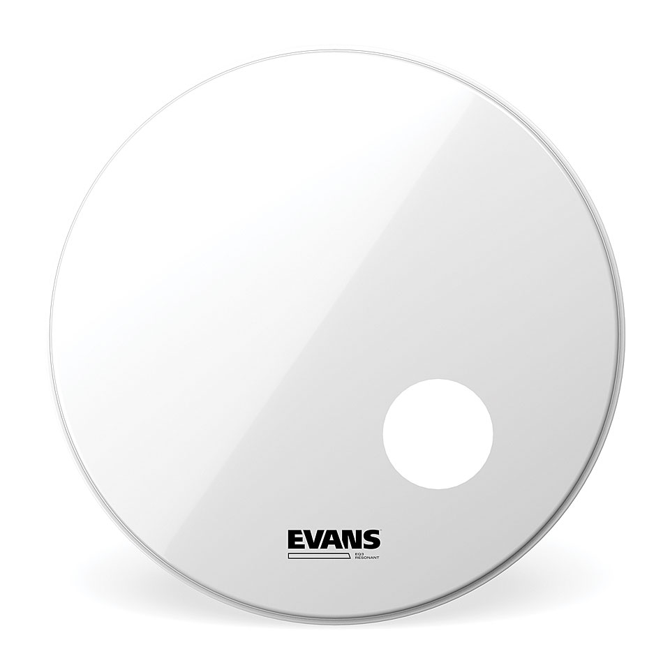 Evans EQ-3 Flat White 20" Bass Drum Head Bass-Drum-Fell Evans EQ-3 Flat White 20" Bass Drum Head Bass-Drum-Fell von Evans