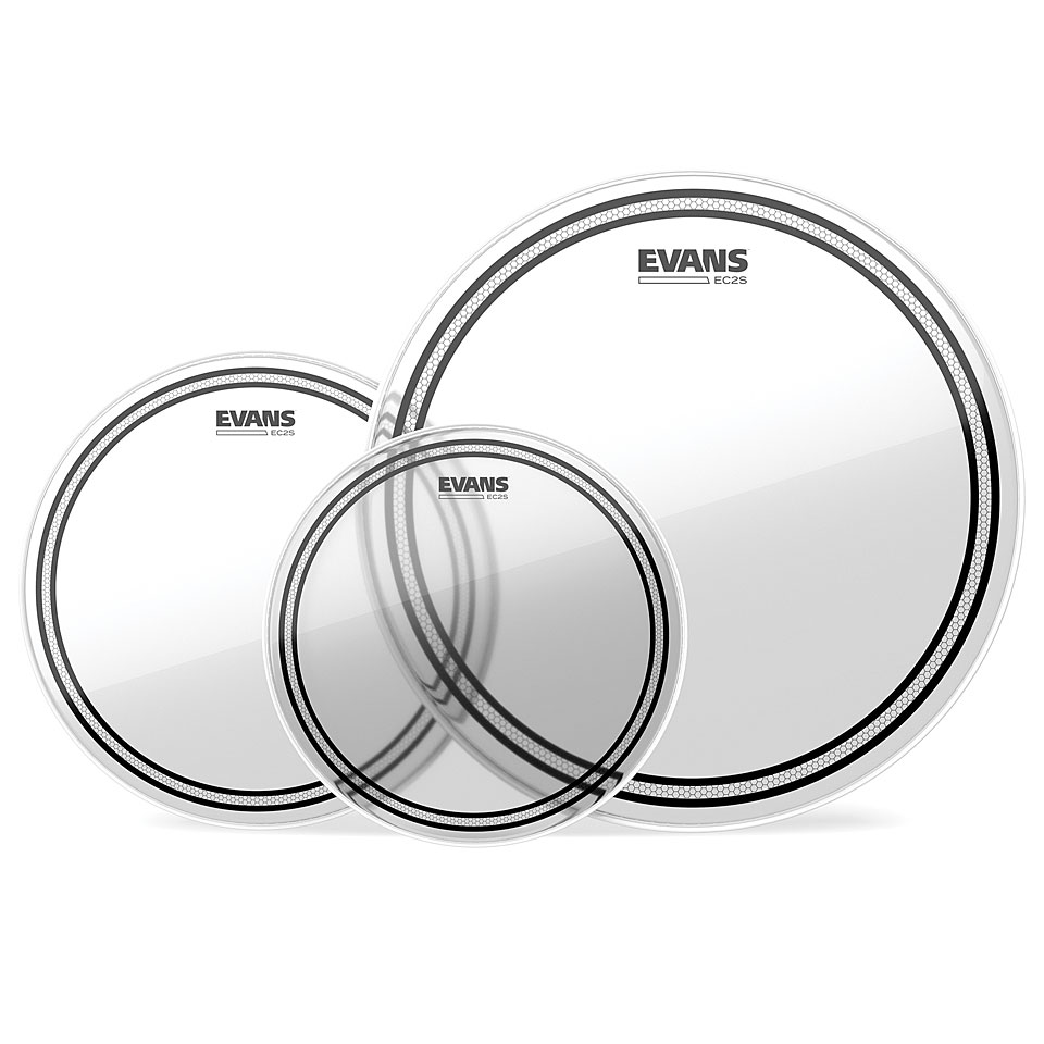 Evans Edge Control EC2S Clear 10/12/14 Fusion Set Schlagzeug-Fell-Set von Evans