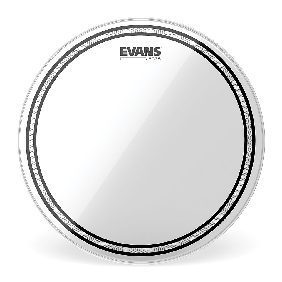 Evans Edge Control EC2S Clear 6" Tom Head Tom-Fell von Evans