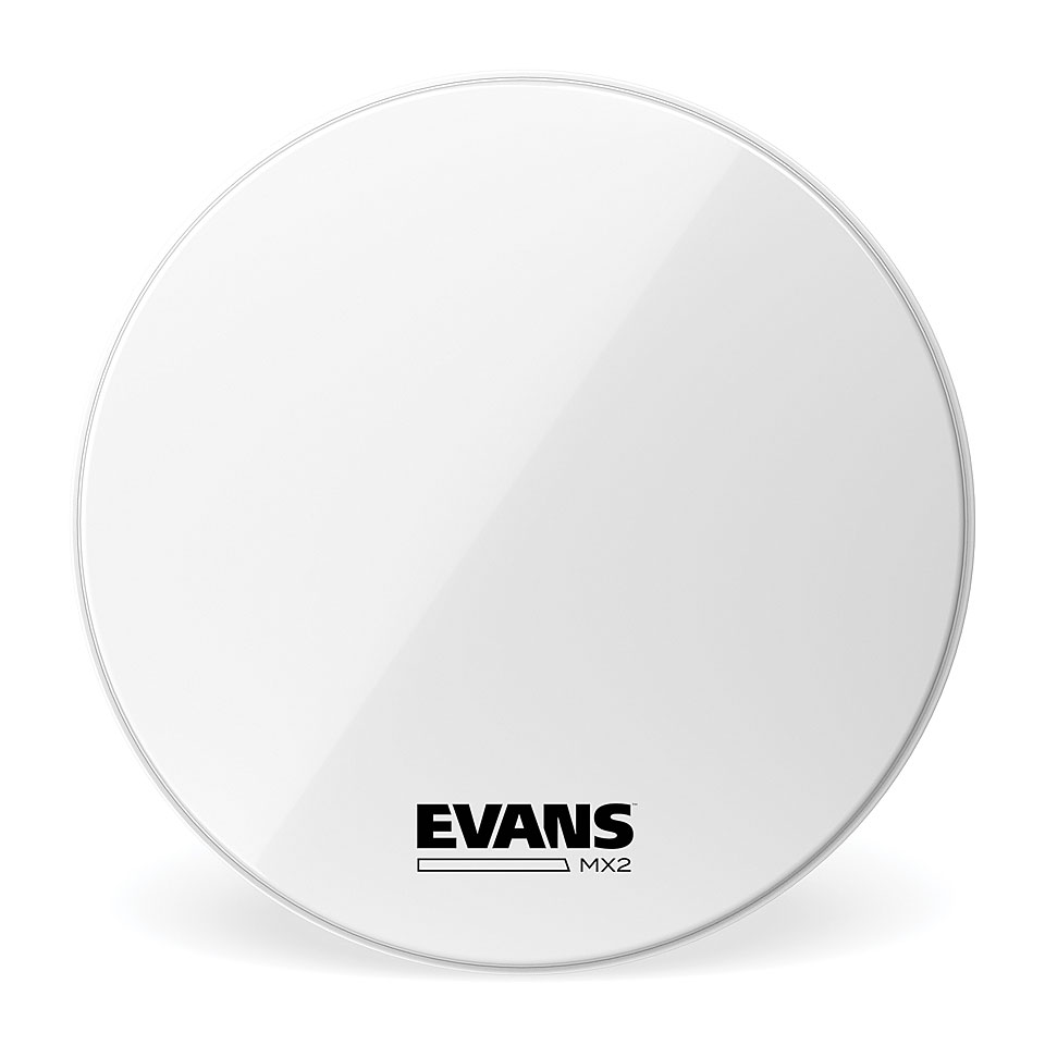 Evans MX Marching Bass Drum Head 2 Ply 26" White Bass-Drum-Fell von Evans