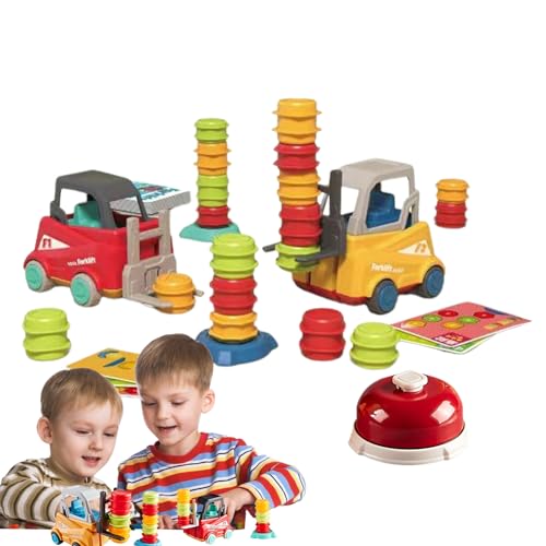 Evember Gabelstapler-Spielzeug, Gabelstapler für – Transportsortierspiel mit Gabelstapler – Lernspielzeug für Kleinkinder – Lernspielzeug für Jungen von Evember