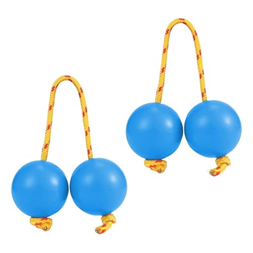 Evember Kashaka Shaker Rhythmischer, afrikanischer Shaker, Musikinstrument, 2 Paar ABS-Musik-Ei, rhythmische Kugeln, doppelter -Shaker für Anfänger, Liebhaber von Evember