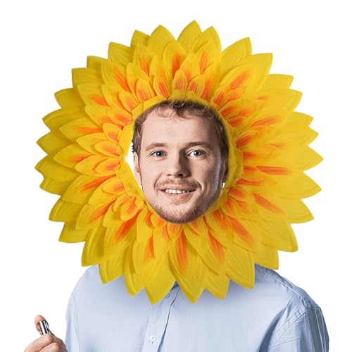 Evember Lustige Sonnenblumen-Kopfbedeckung, lustiges Sonnenblumen-Stirnband, Foto-Requisiten, Kostümzubehör, Kopfschmuck für Auftritte, Festivals Evember Lustige Sonnenblumen-Kopfbedeckung, lustiges Sonnenblumen-Stirnband, Foto-Requisiten, Kostümzubehör, Kopfschmuck für Auftritte, Festivals von Evember