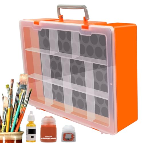 Evemodel 1 Set Modell Farbflasche Organizer Flaschenhalter Tabletop Farben Aufbewahrung modelbauwerkzeuge (Doppelte Aufbewahrungsbox) von Evemodel