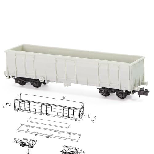 Evemodel 1 Set Spur N 1:160 Unmontierter Gondelwagen DIY Modellwagen (Gondelwagen) von Evemodel