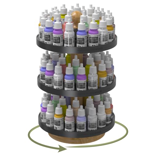 Evemodel 1 Set drehbarer Organizer Rack Stand Halter für Farbflaschen geeignet für Pigment für Ordnung und einfachen Zugriff Evemodel 1 Set drehbarer Organizer Rack Stand Halter für Farbflaschen geeignet für Pigment für Ordnung und einfachen Zugriff von Evemodel