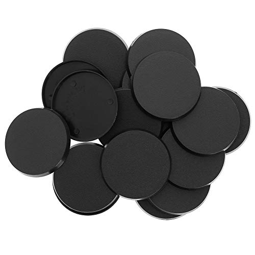 Evemodel 100Stk. Runde Bases 50mm Model Base Kunststoff für Miniatur Kriegsspiele MB-100 (50mm) von Evemodel