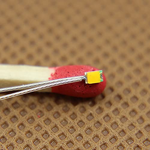 Evemodel 20 Stück SMD LED 0805 Vorgelötete Mikrolitzenleiter Modellbau Puppenhaus Diycraft Dekor (warm weiß) von Evemodel