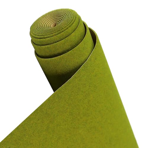Evemodel 200 * 40 cm Modelleisenbahnrasen Rasenmatte Grasmatte Landschaftsbau Farblich Sortiert Wiesen Matte Minigarten Bonsai Dekor (Grün Gelb) von Evemodel