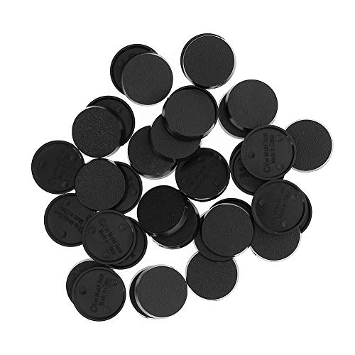 Evemodel 20Stk. 25mm Modelbau Kunststoff Basis für War Games Tisch Dekoration MB325-20-EU von Evemodel